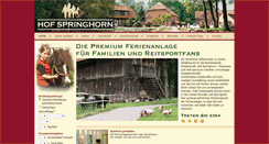 Desktop Screenshot of ferienhof-springhorn.de