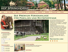 Tablet Screenshot of ferienhof-springhorn.de